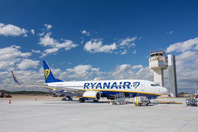 Ryanair is the main airline in Girona Airport.
